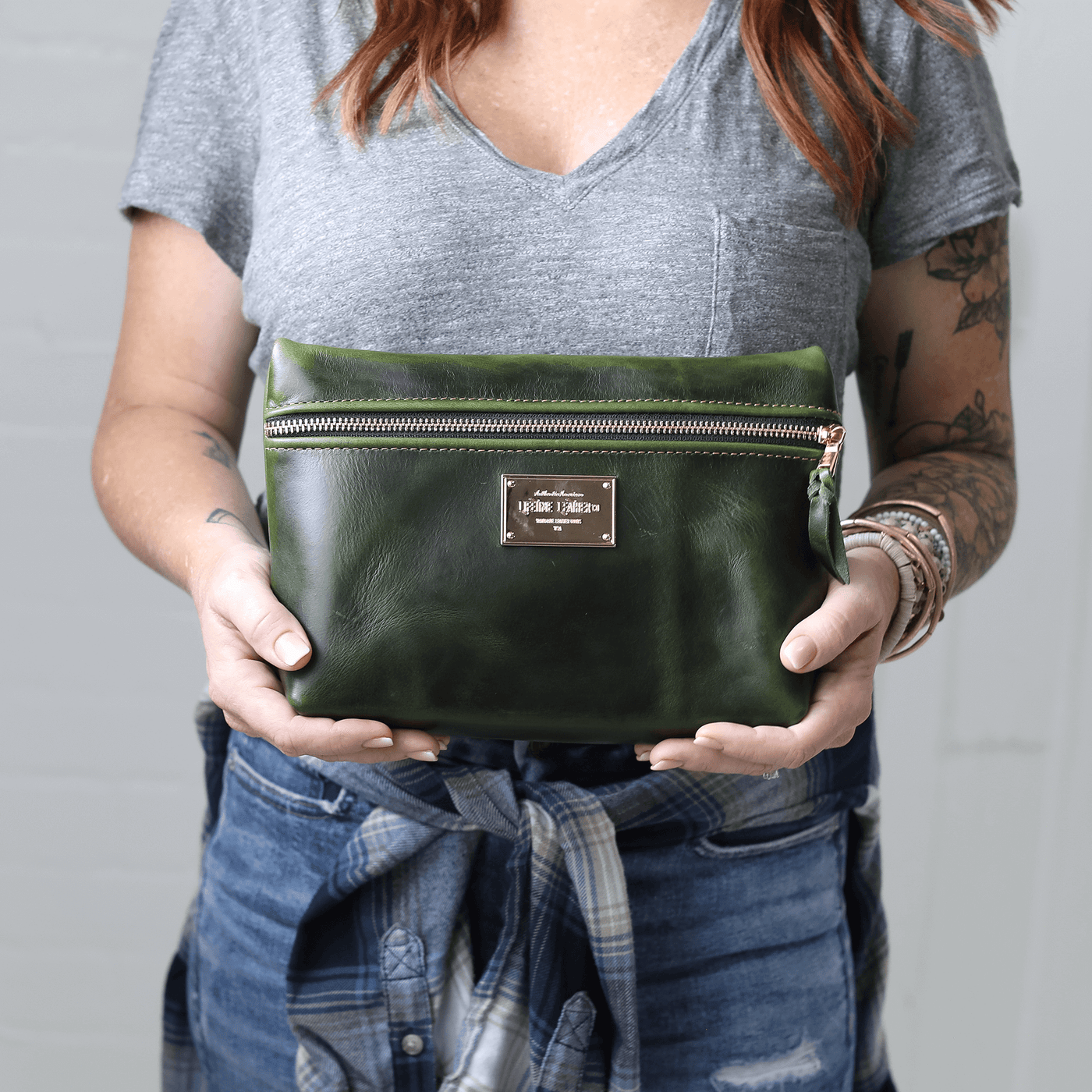 Smooth Leather Cosmetic Bag - Lifetime Leather Co