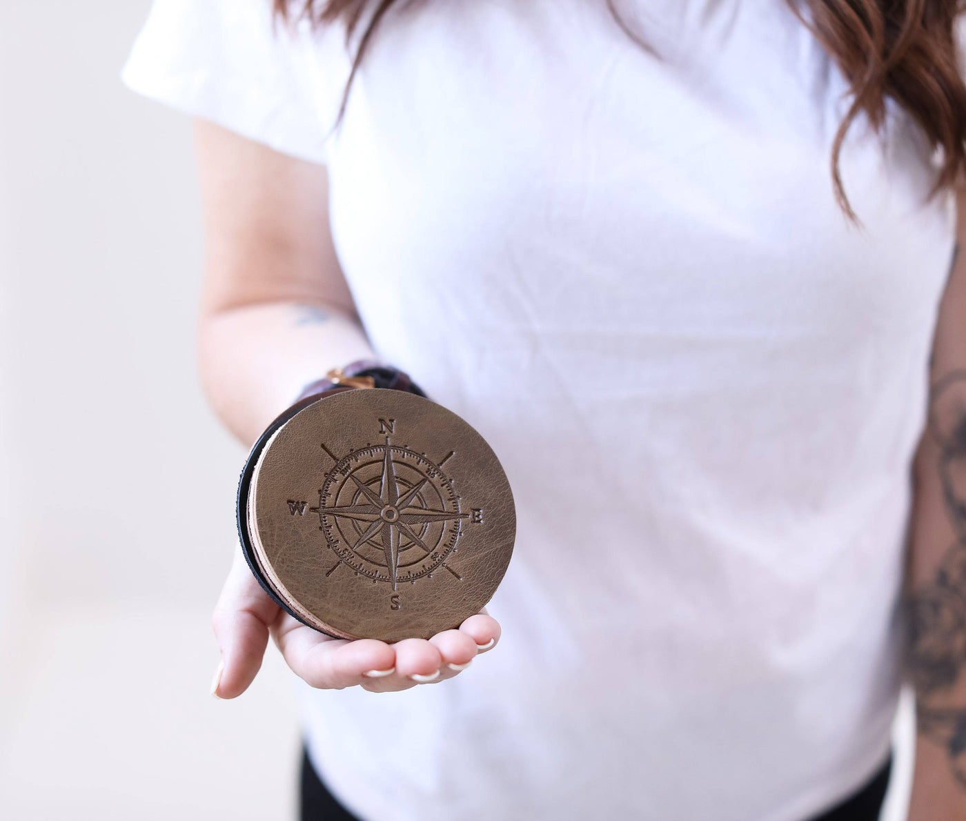 Genuine Leather Coaster Set (4) - Lifetime Leather Co