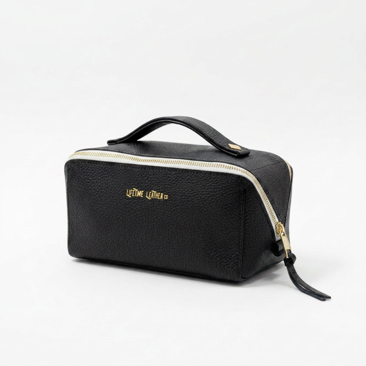Megan Toiletry Bag — Pebbled Black, view 2