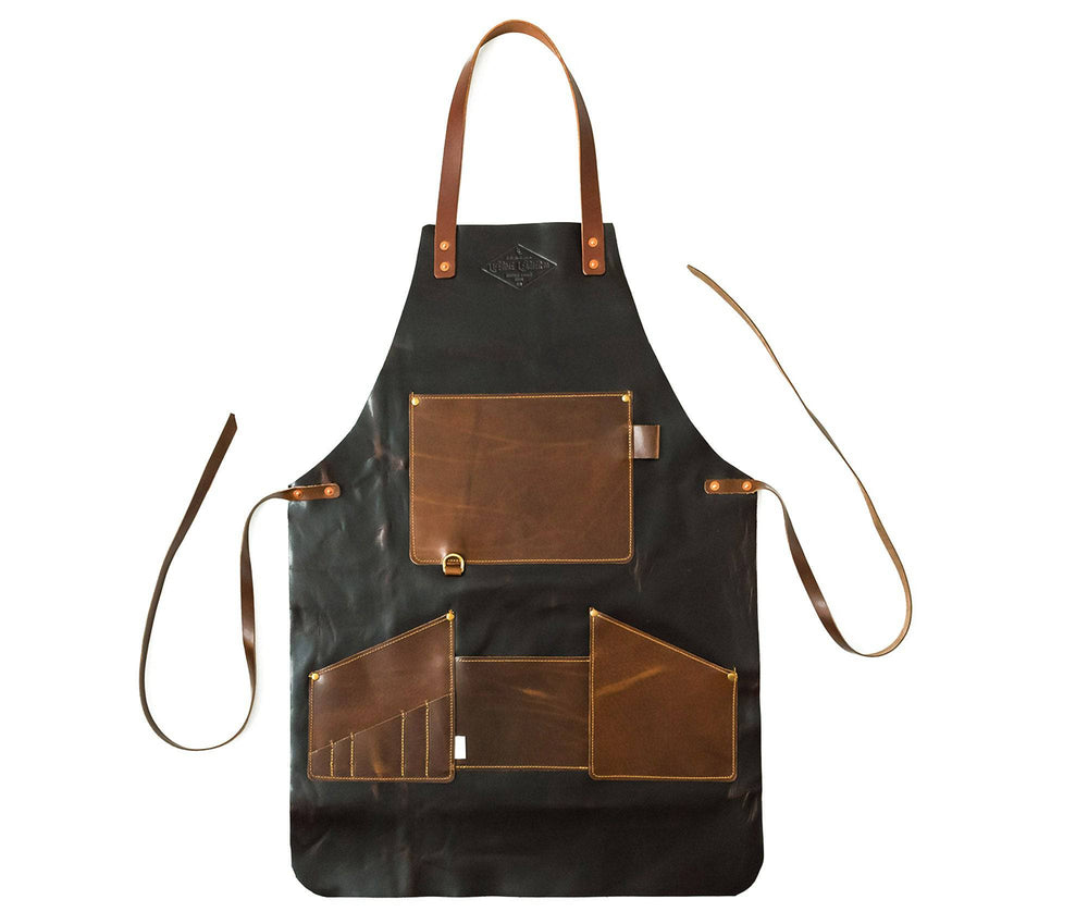 [color:Italian Dark Brown] Leather Apron - Lifetime Leather Co