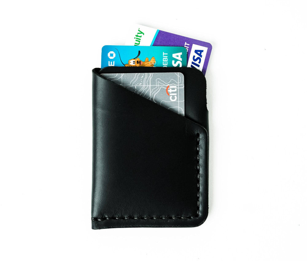 [color:Oxford Black] Tall Minimalist Wallet - Lifetime Leather Co